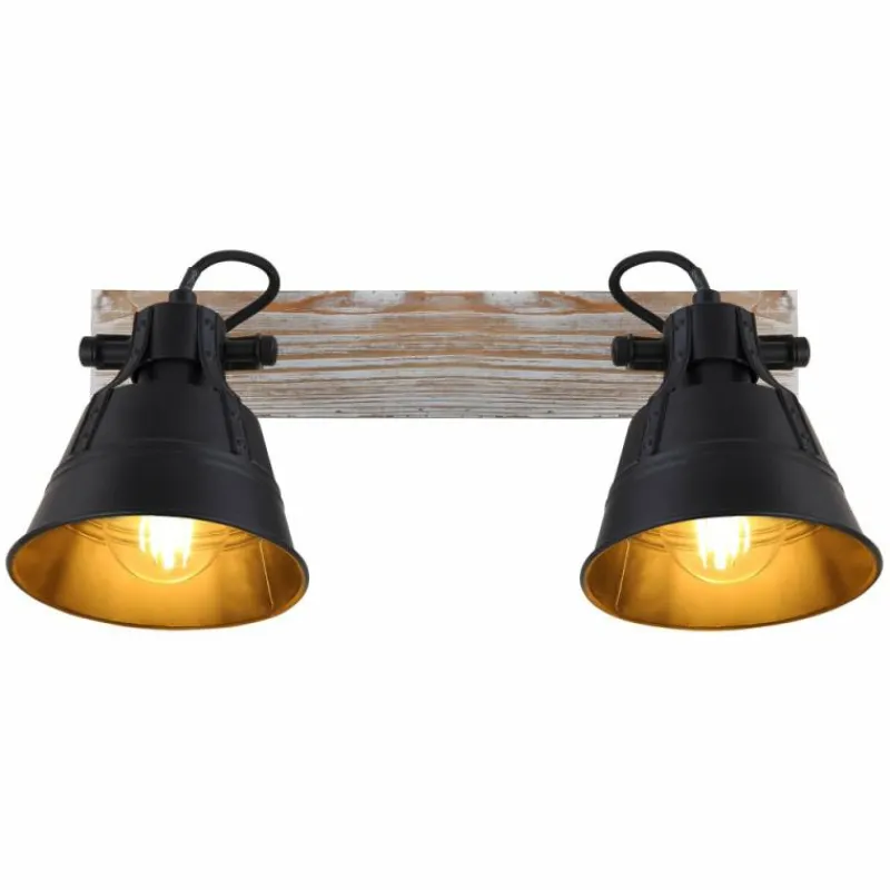 Lampes Dorées-Luminaires Globo Lighting Spot Globo GÜNTHER Or, Blanc, 2 lumières