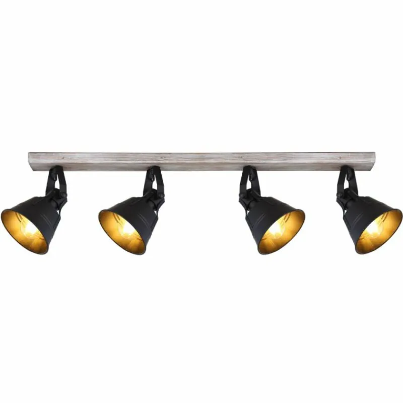 Lampes Dorées-Luminaires Globo Lighting Spot Globo GÜNTHER Or, Blanc, 4 lumières