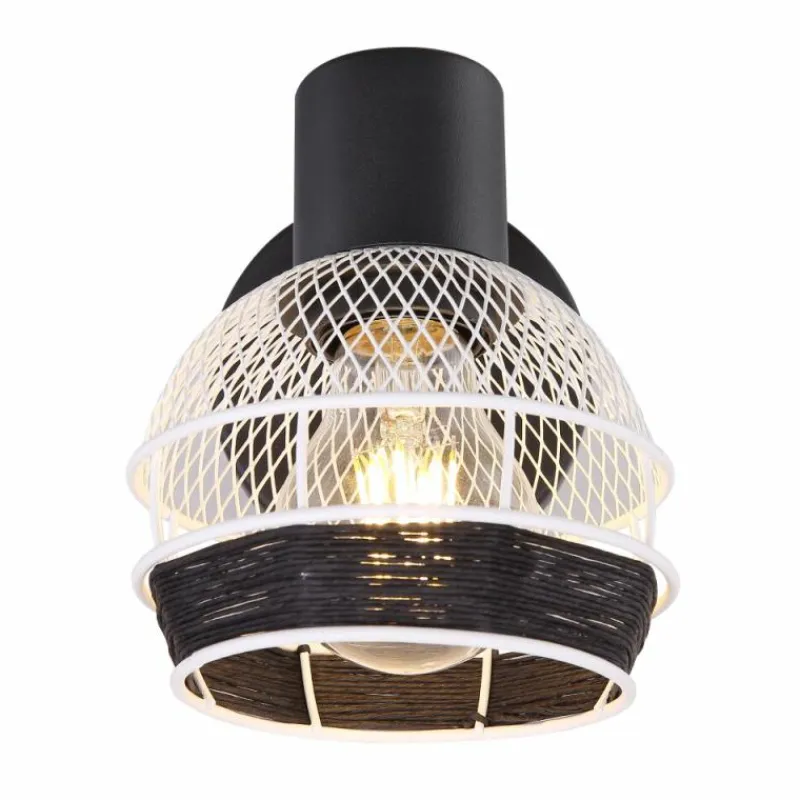 Style Boho-Chic-Luminaires Globo Lighting Spot Globo GRIDDY Noir, 1 lumière
