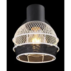 Style Boho-Chic-Luminaires Globo Lighting Spot Globo GRIDDY Noir, 1 lumière