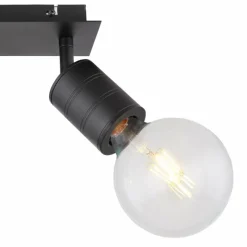 Luminaires Globo Lighting Spot Globo HERMINE Noir, 2 lumières* Spots Et Projecteurs