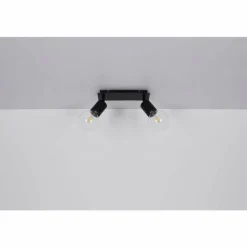 Luminaires Globo Lighting Spot Globo HERMINE Noir, 2 lumières* Spots Et Projecteurs