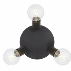 Luminaires Globo Lighting Spot Globo HERMINE Noir, 3 lumières* Spots Et Projecteurs