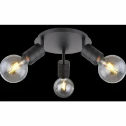 Luminaires Globo Lighting Spot Globo HERMINE Noir, 3 lumières* Spots Et Projecteurs