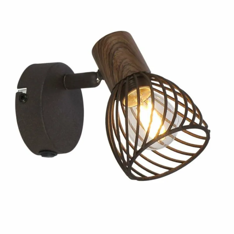 Luminaires Globo Lighting Spot Globo ISABELLE Rouille, 1 lumière* Spots Et Projecteurs