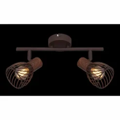 Luminaires Globo Lighting Spot Globo ISABELLE Rouille, 2 lumières* Spots Et Projecteurs