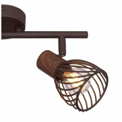 Luminaires Globo Lighting Spot Globo ISABELLE Rouille, 2 lumières* Spots Et Projecteurs