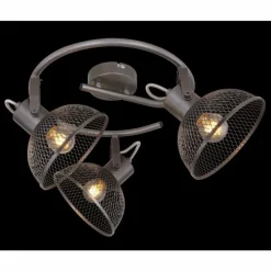 Lampes Industrielles-Luminaires Globo Lighting Spot Globo ISAKKA Chrome, 3 lumières