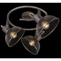 Lampes Industrielles-Luminaires Globo Lighting Spot Globo ISAKKA Chrome, 3 lumières