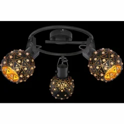 Luminaires Globo Lighting Spot Globo JODIE Noir, 3 lumières* Spots Et Projecteurs