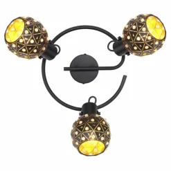 Luminaires Globo Lighting Spot Globo JODIE Noir, 3 lumières* Spots Et Projecteurs