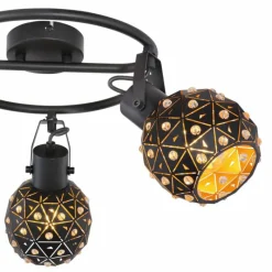 Luminaires Globo Lighting Spot Globo JODIE Noir, 3 lumières* Spots Et Projecteurs