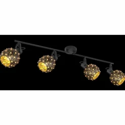 Luminaires Globo Lighting Spot Globo JODIE Noir, 4 lumières* Spots Et Projecteurs