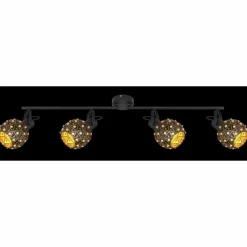 Luminaires Globo Lighting Spot Globo JODIE Noir, 4 lumières* Spots Et Projecteurs