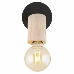 Luminaires Scandinaves-Luminaires Globo Lighting Spot Globo JOSEBA Bois clair, Noir, 1 lumière