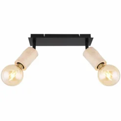 Luminaires Scandinaves-Luminaires Globo Lighting Spot Globo JOSEBA Noir, 2 lumières