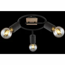 Lampes En Bois-Luminaires Globo Lighting Spot Globo JOSELLA Bois foncé, 3 lumières