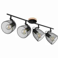 Lampes Industrielles-Luminaires Globo Lighting Spot Globo JOSINA Brun, 4 lumières