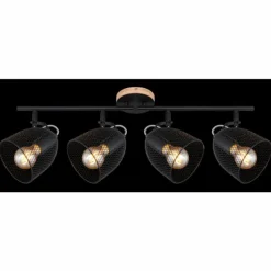 Lampes Industrielles-Luminaires Globo Lighting Spot Globo JOSINA Brun, 4 lumières