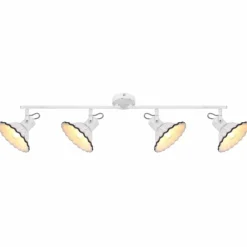 Lampes Industrielles-Luminaires Globo Lighting Spot Globo JOWITA Blanc, 4 lumières