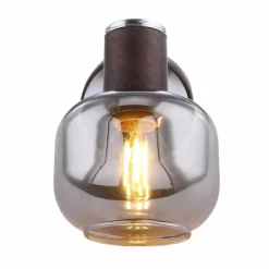 Suspension Verre Fumé-Luminaires Globo Lighting Spot Globo KABU Cuivre, 1 lumière