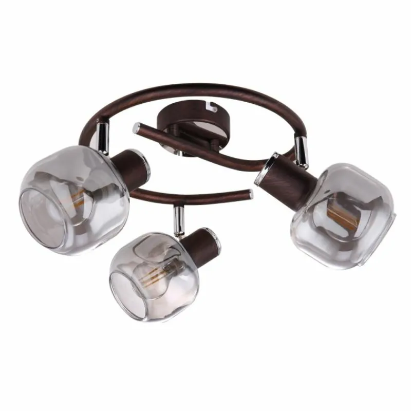 Luminaires Globo Lighting Spot Globo KABU Cuivre, 3 lumières