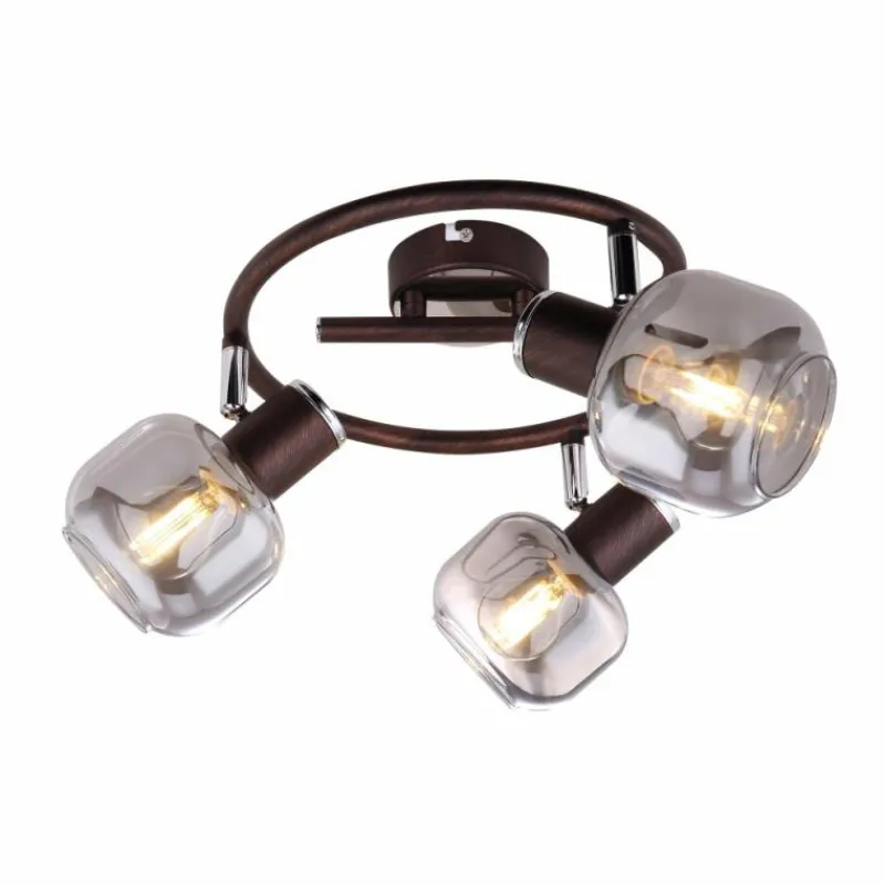 Luminaires Globo Lighting Spot Globo KABU Cuivre, 3 lumières