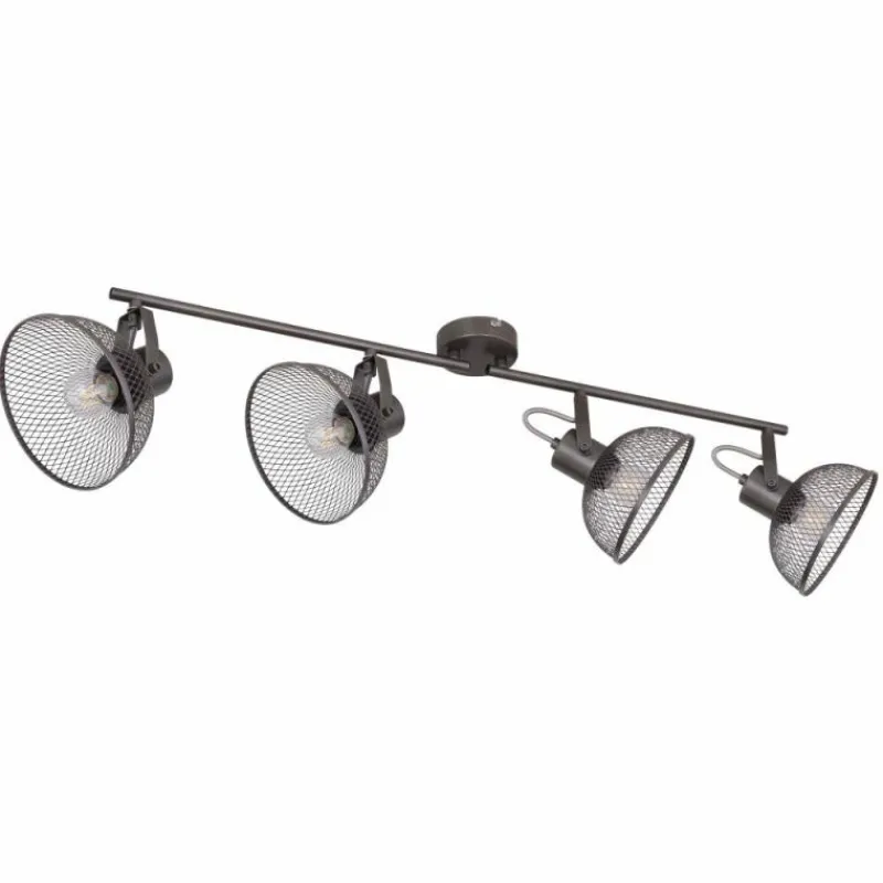 Lampes Industrielles-Luminaires Globo Lighting Spot Globo LHIMMA Chrome, 4 lumières