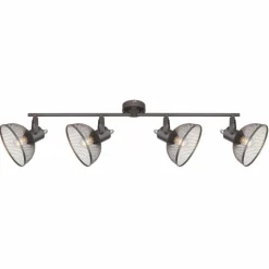 Lampes Industrielles-Luminaires Globo Lighting Spot Globo LHIMMA Chrome, 4 lumières