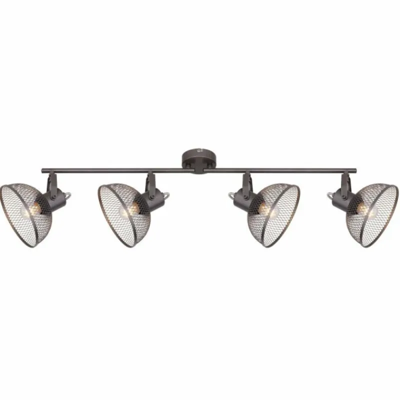 Lampes Industrielles-Luminaires Globo Lighting Spot Globo LHIMMA Chrome, 4 lumières