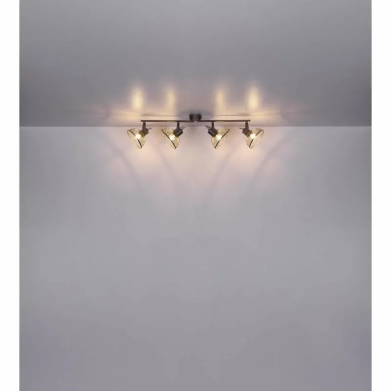 Lampes Industrielles-Luminaires Globo Lighting Spot Globo LHIMMA Chrome, 4 lumières