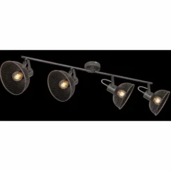 Lampes Industrielles-Luminaires Globo Lighting Spot Globo LHIMMA Chrome, 4 lumières