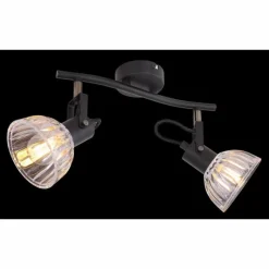 Luminaires Globo Lighting Spot Globo LIBALD Noir, 2 lumières