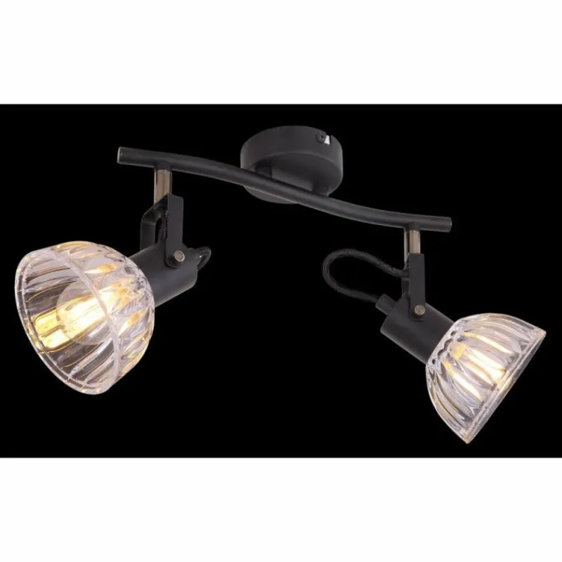 Luminaires Globo Lighting Spot Globo LIBALD Noir, 2 lumières