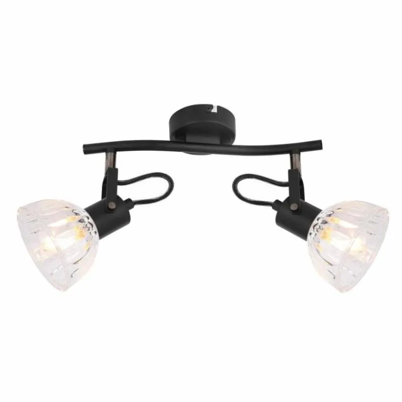 Luminaires Globo Lighting Spot Globo LIBALD Noir, 2 lumières