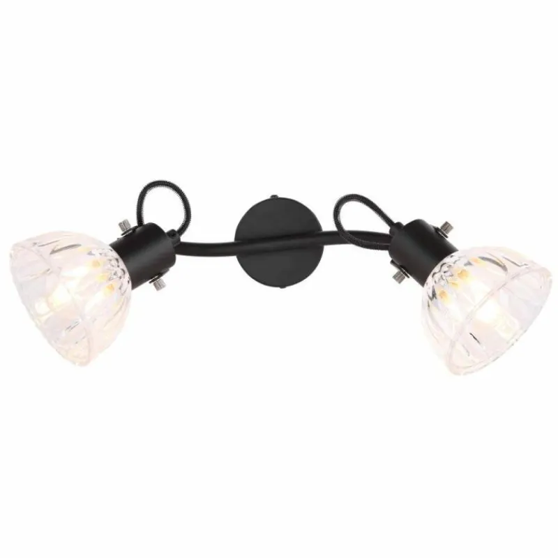 Luminaires Globo Lighting Spot Globo LIBALD Noir, 2 lumières