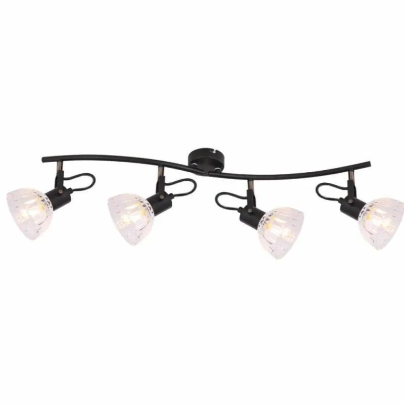 Luminaires Globo Lighting Spot Globo LIBALD Noir, 4 lumières