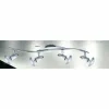 Luminaires Globo Lighting Spot Globo LORD Chrome, Acier inoxydable, 4 lumières* Spots Et Projecteurs