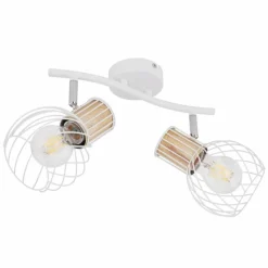 Luminaires Globo Lighting Spot Globo LUISE Blanc, 2 lumières* Spots Et Projecteurs