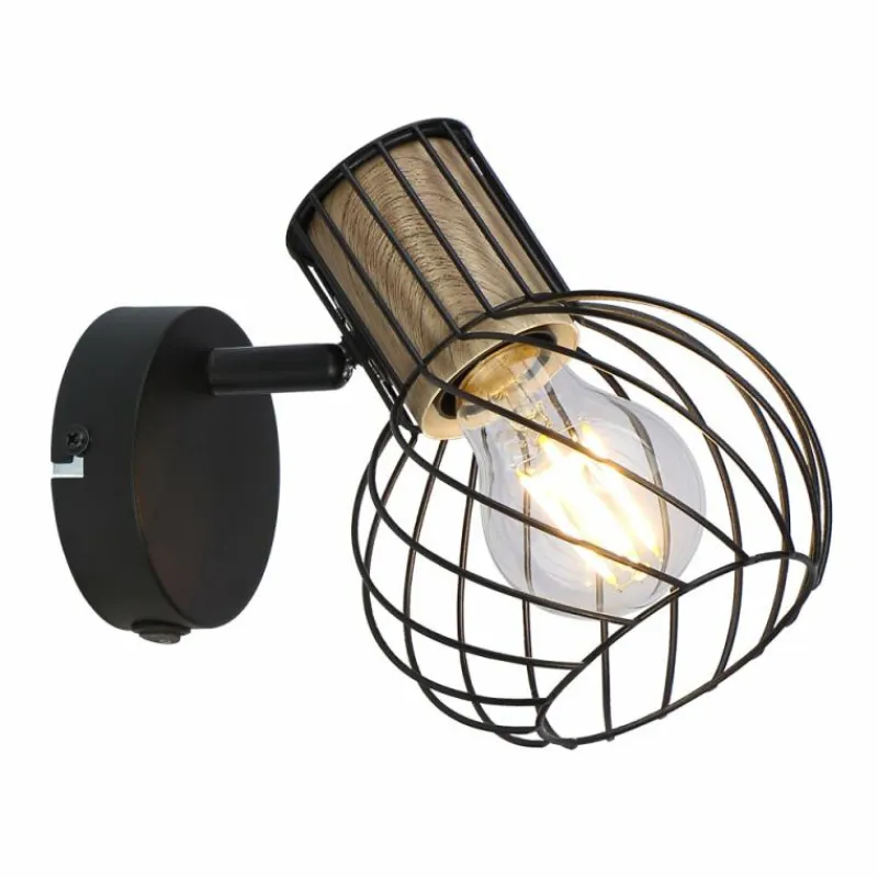 Luminaires Globo Lighting Spot Globo LUISE Noir, 1 lumière* Spots Et Projecteurs