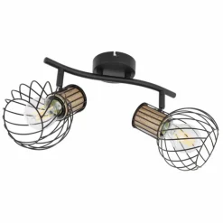 Luminaires Globo Lighting Spot Globo LUISE Noir, 2 lumières* Spots Et Projecteurs