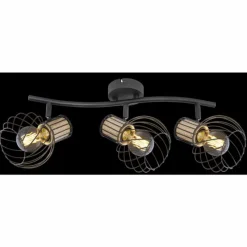 Luminaires Globo Lighting Spot Globo LUISE Noir, 3 lumières* Spots Et Projecteurs