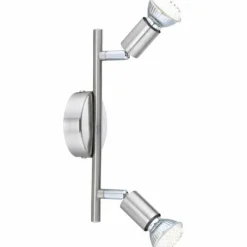 Luminaires Globo Lighting Spot Globo MATRIX Acier inoxydable, Nickel mat, 2 lumières* Spots Et Projecteurs