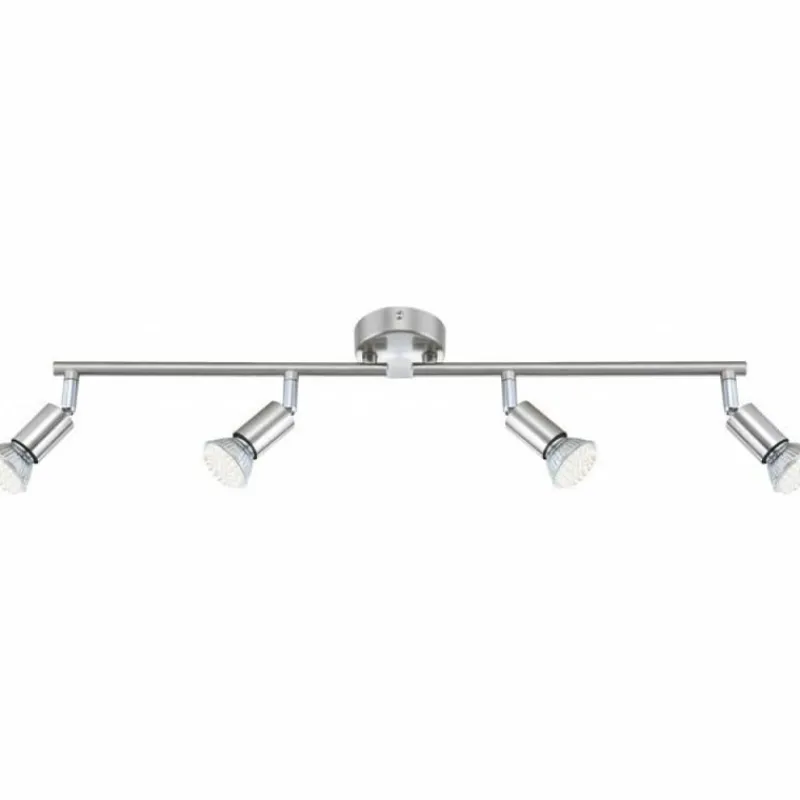 Luminaires Globo Lighting Spot Globo MATRIX Acier inoxydable, Nickel mat, 4 lumières* Spots Et Projecteurs