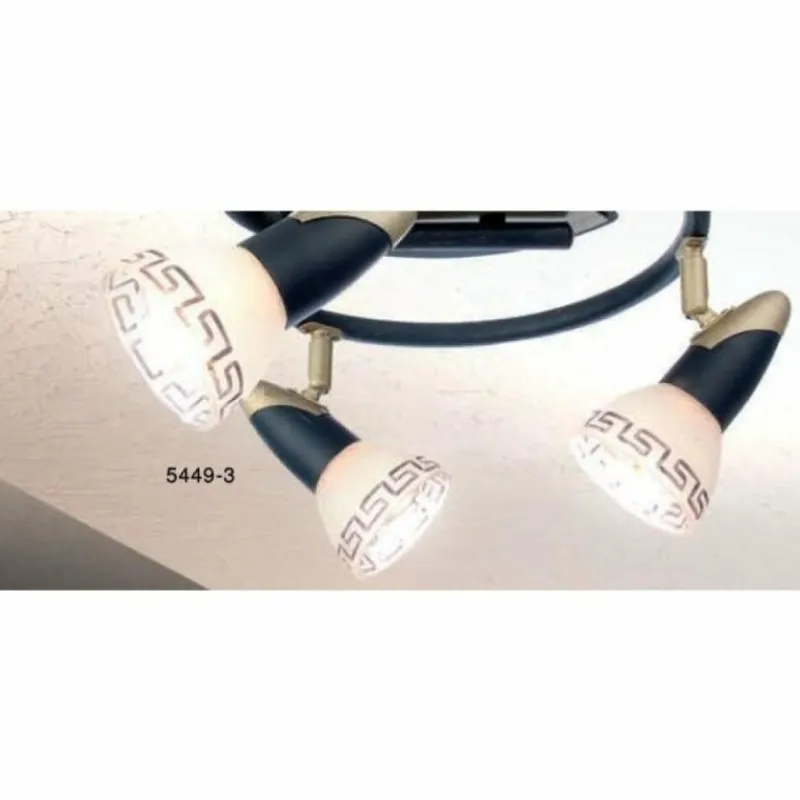 Lampes Dorées-Luminaires Globo Lighting Spot Globo NOVARA Or, Noir, 3 lumières