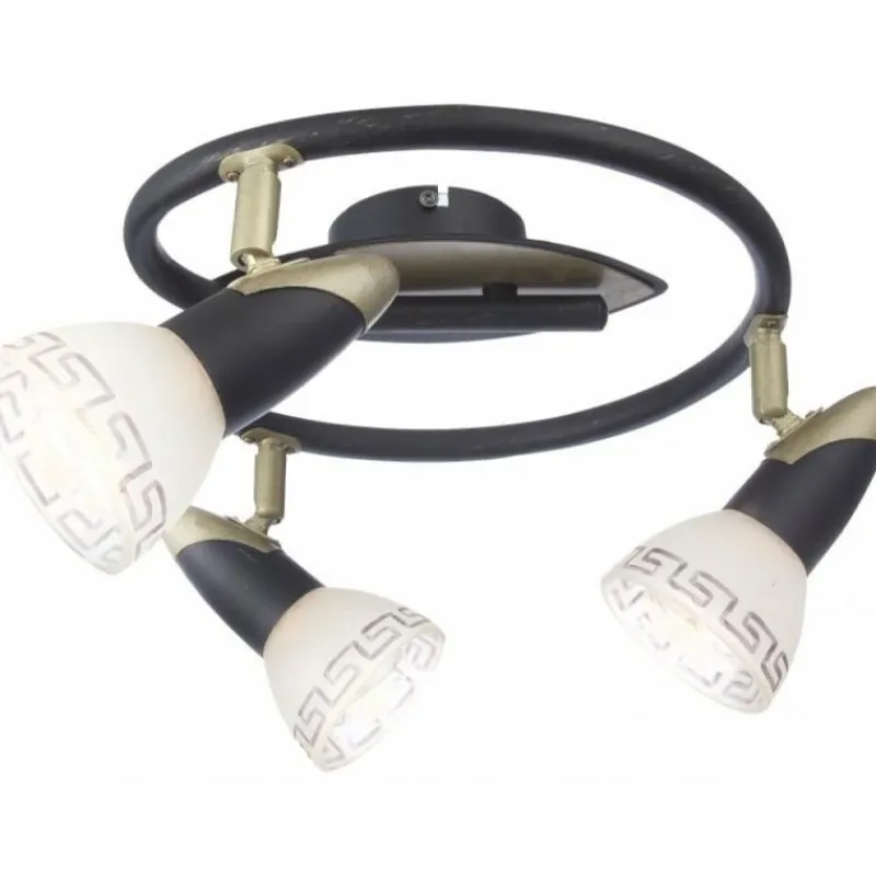 Lampes Dorées-Luminaires Globo Lighting Spot Globo NOVARA Or, Noir, 3 lumières