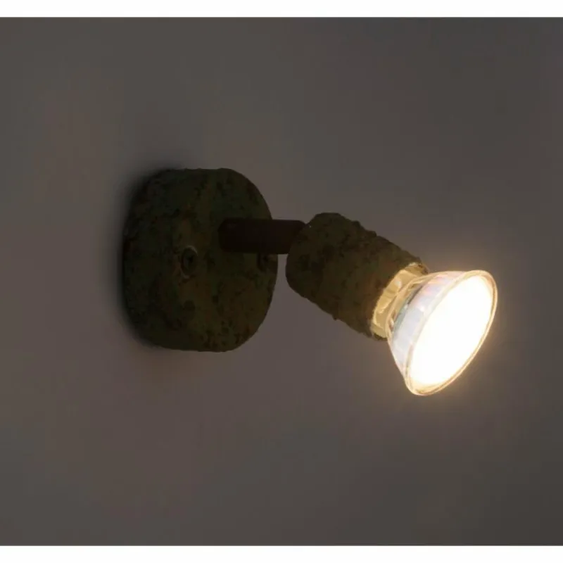 Luminaires Globo Lighting Spot Globo OLANA Vert, Rouille, 1 lumière* Spots Et Projecteurs