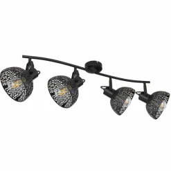 Luminaires Globo Lighting Spot Globo PANTALLA Noir, 4 lumières* Spots Et Projecteurs