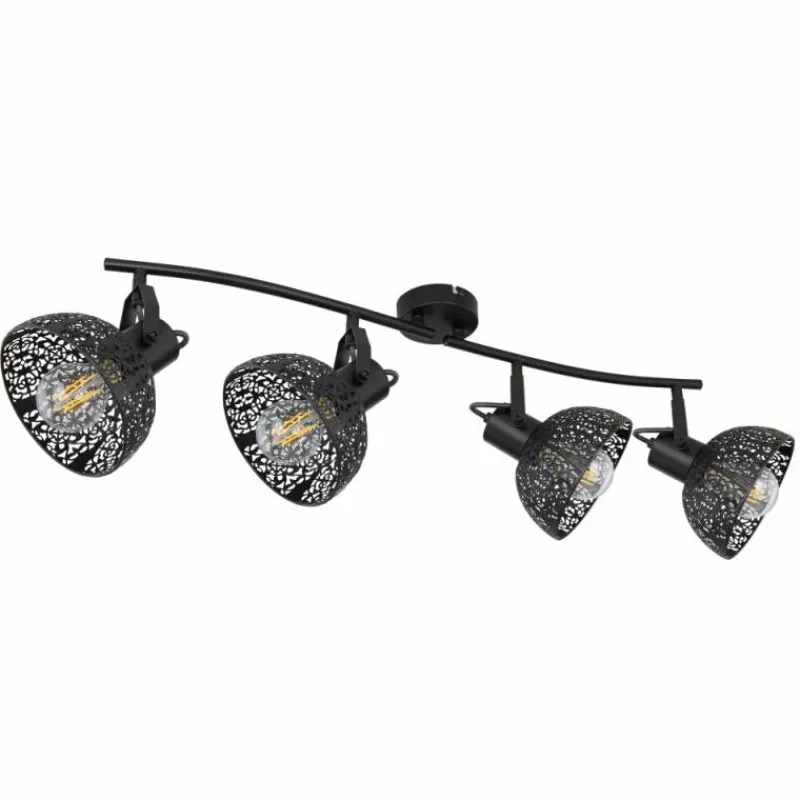 Luminaires Globo Lighting Spot Globo PANTALLA Noir, 4 lumières* Spots Et Projecteurs