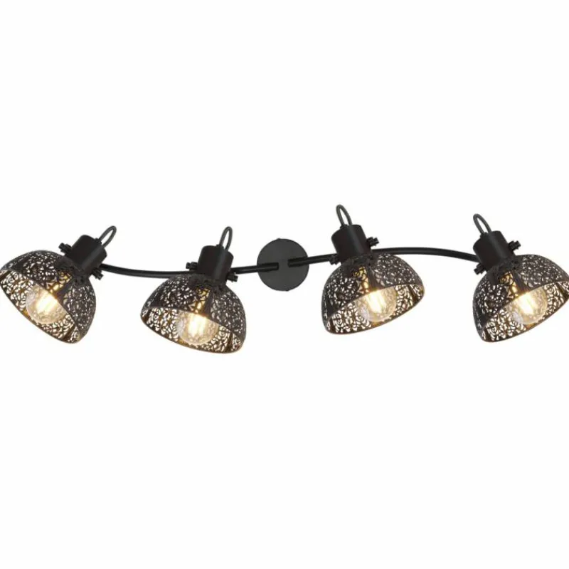 Luminaires Globo Lighting Spot Globo PANTALLA Noir, 4 lumières* Spots Et Projecteurs